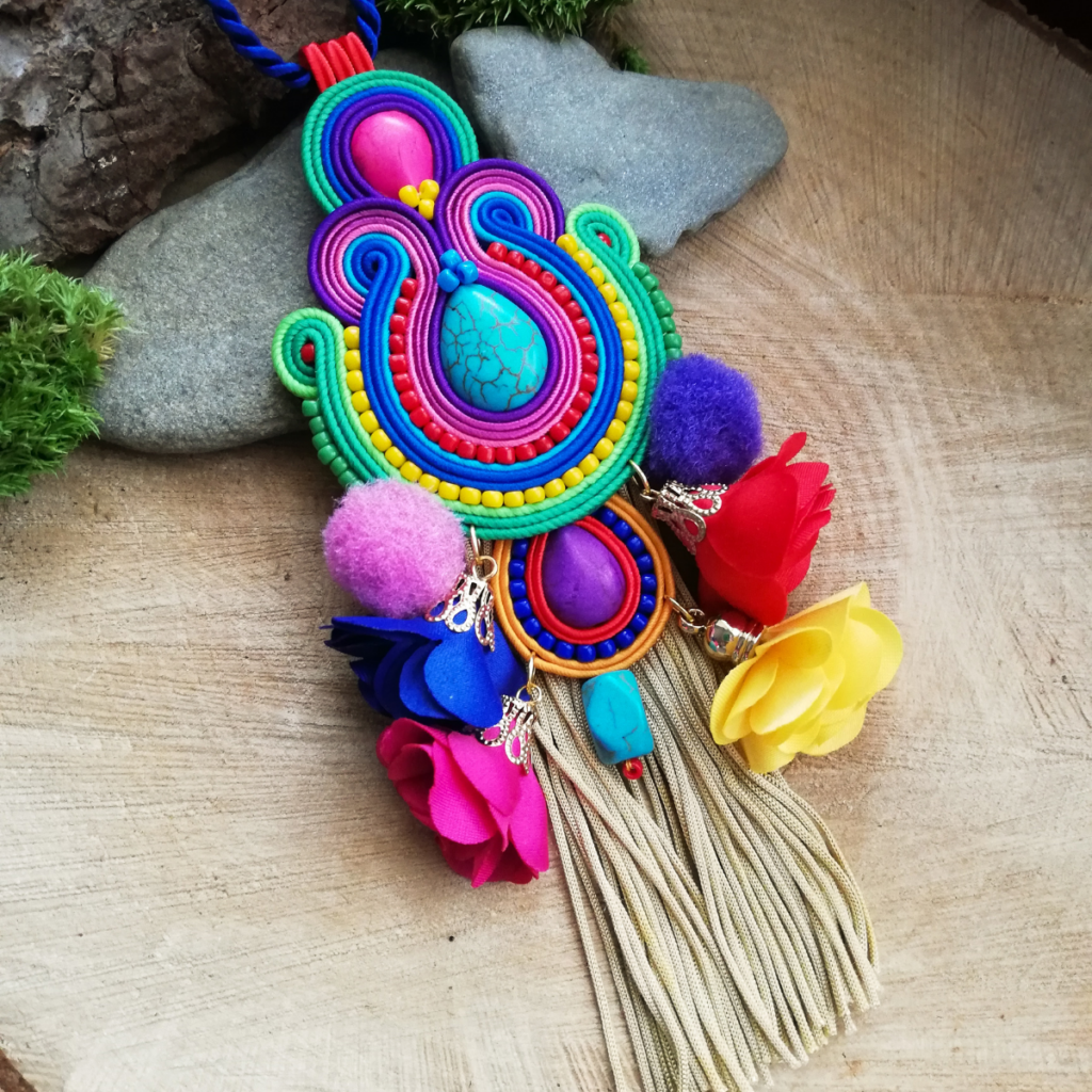 Wisior Boho kolorowy