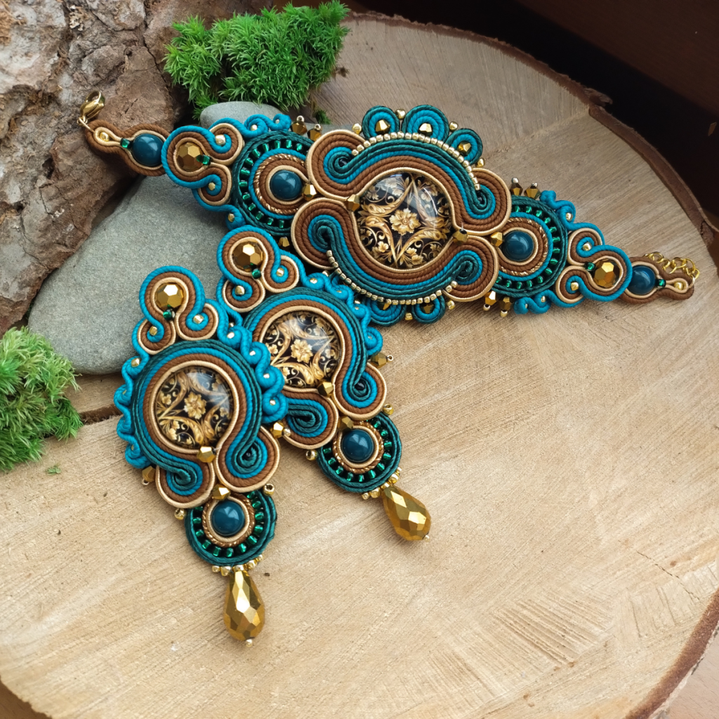 Komplet Barokowy Turkus