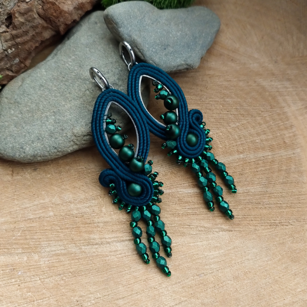 Kolczyki Silvia zielone