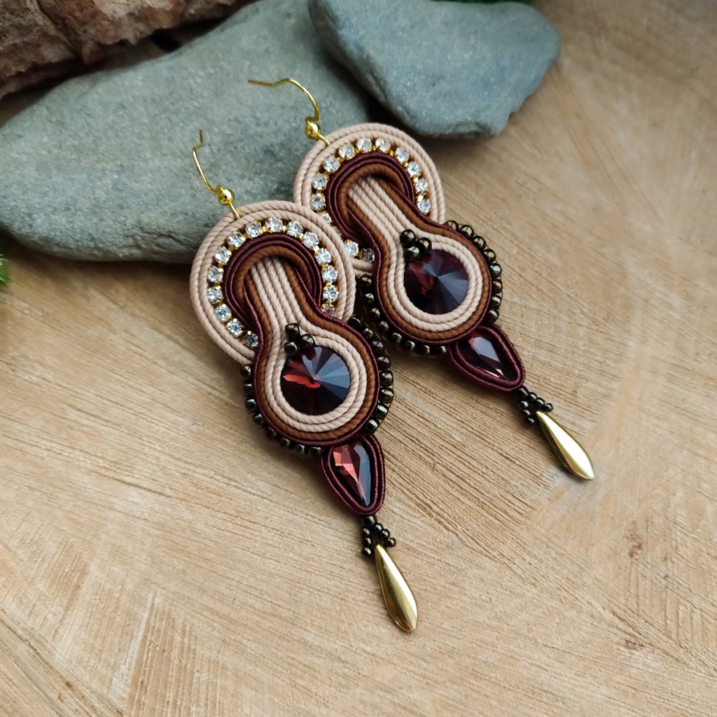 Kolczyki Brillant Brąz