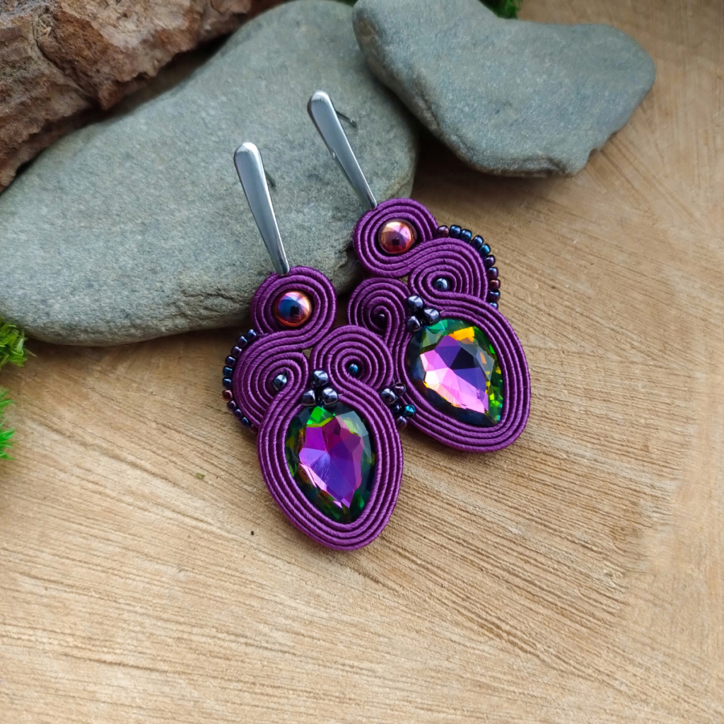 Kolczyki Valentina Fiolet