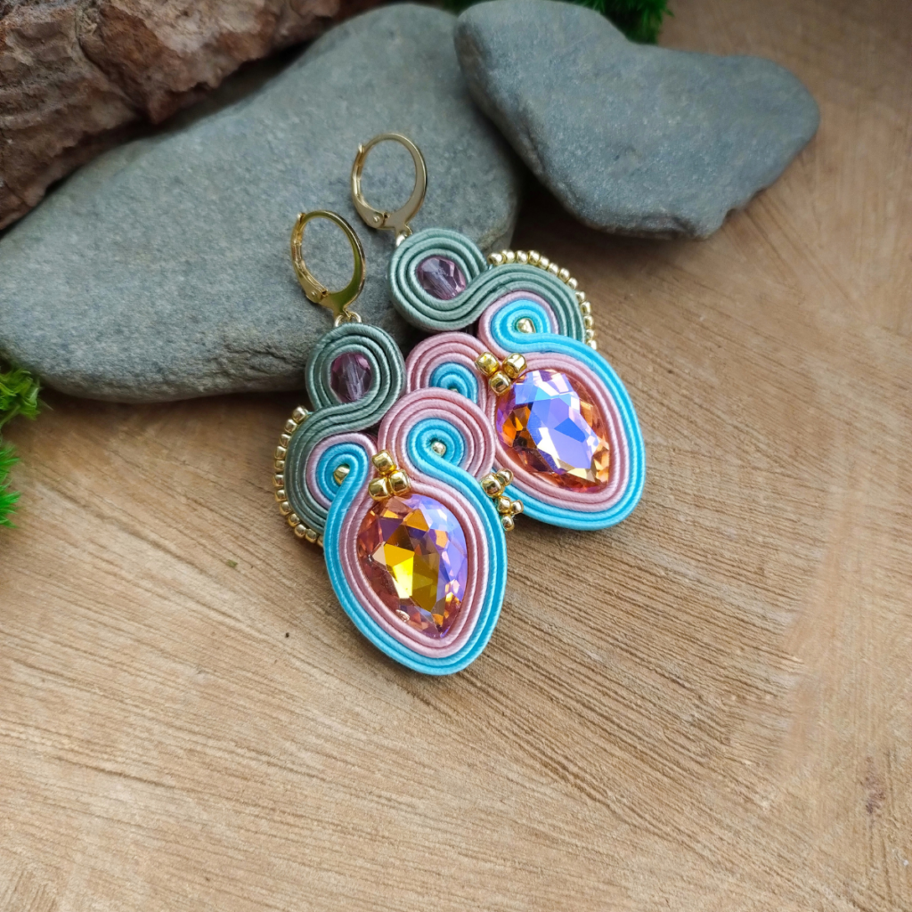 Kolczyki Valentina Pastelowe