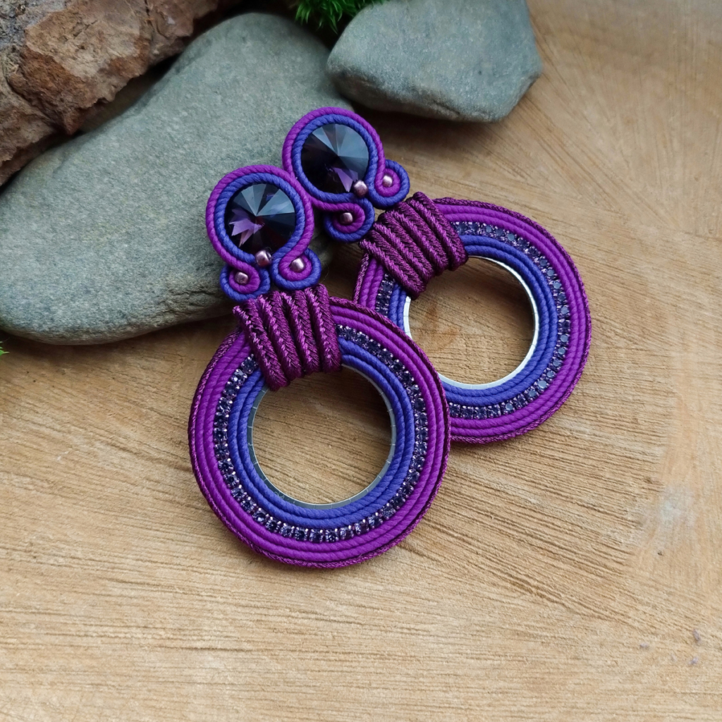 Kolczyki Koła Fiolet