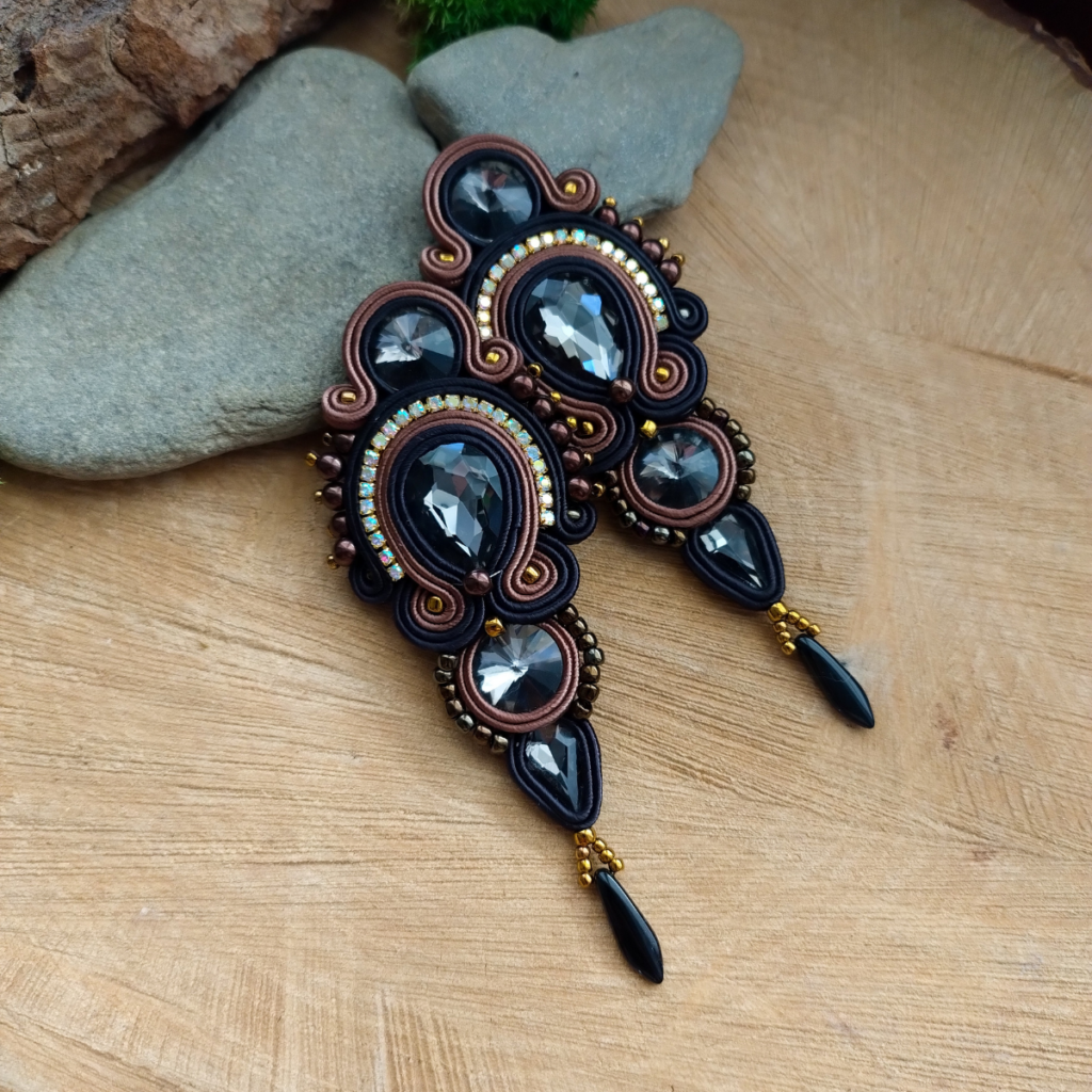 Kolczyki Sople Brąz