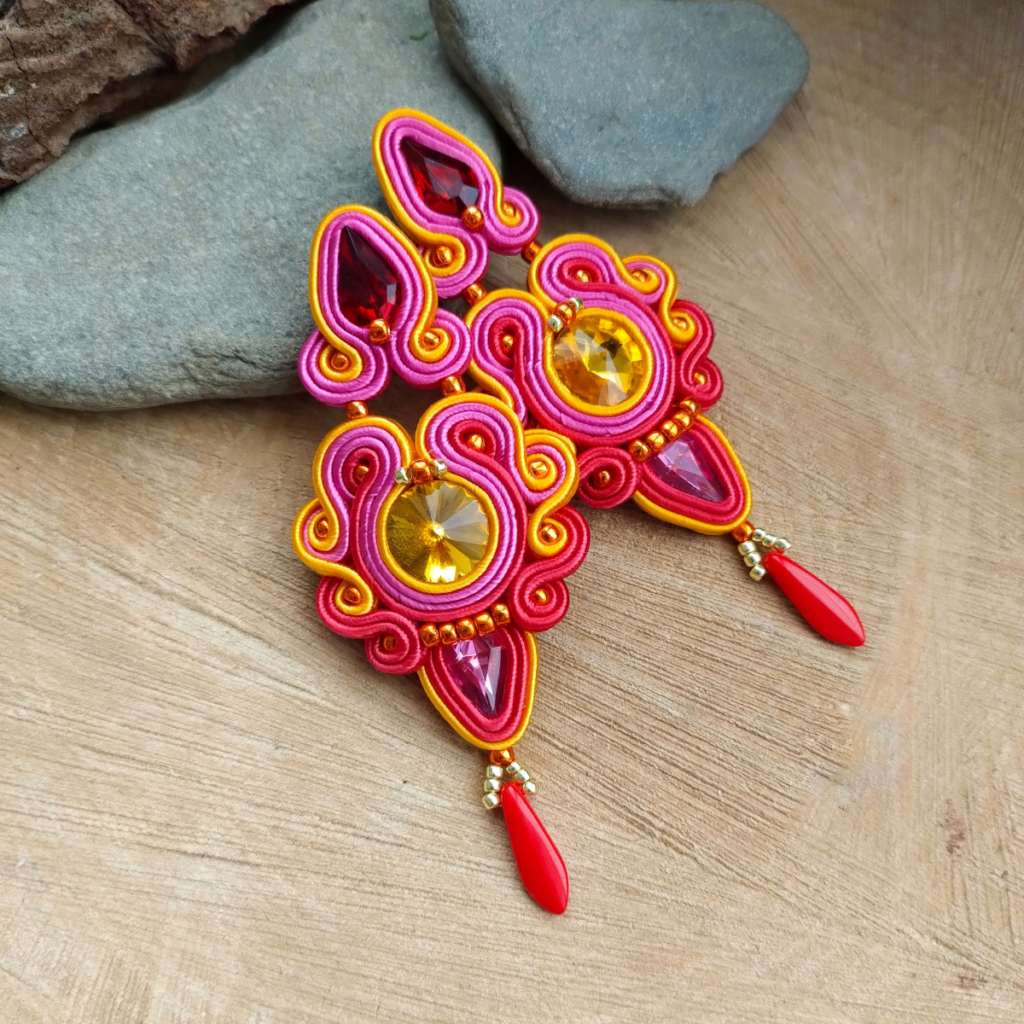 Kolczyki Grace Pomarańcz